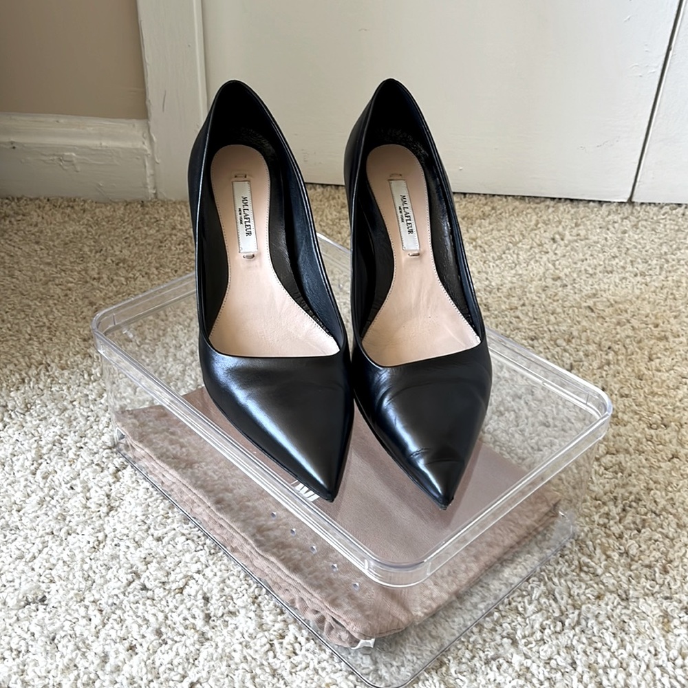 M.M. LaFleur Ginger Pump Napa Leather - Black - Size 36